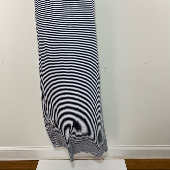 Demylee striped maxi dress size small v-neck sleeveless causal nautical - Picture 3 of 7